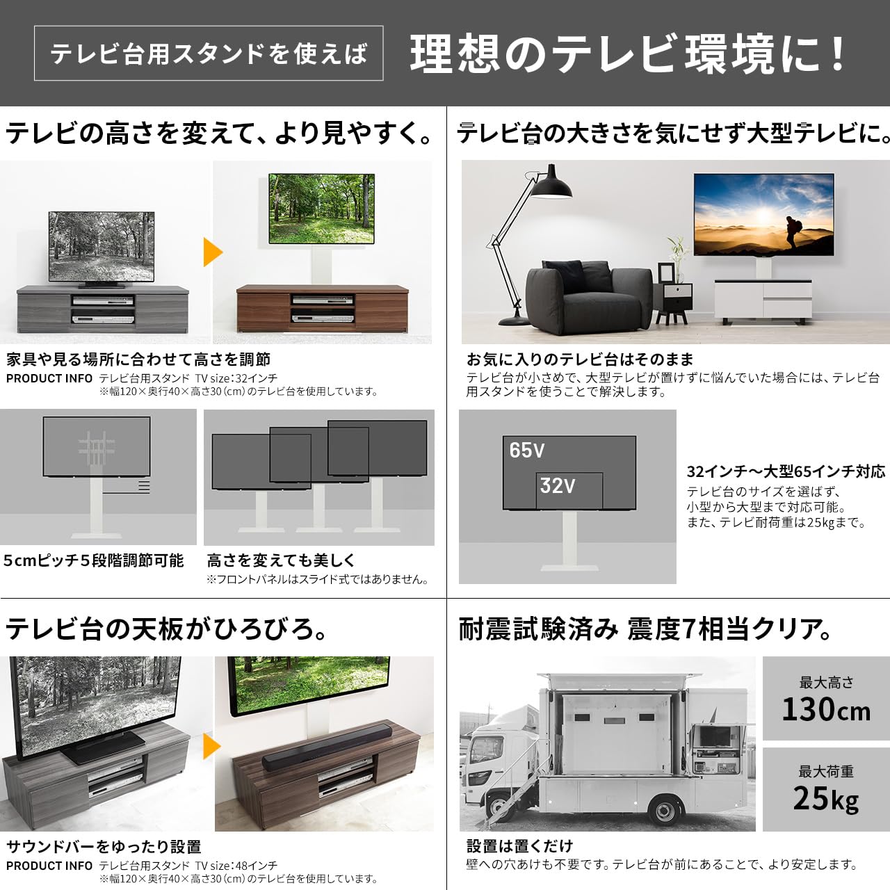 Amazon.co.jp: EQUALS イコールズ テレビ台 壁寄せテレビスタンド WALL